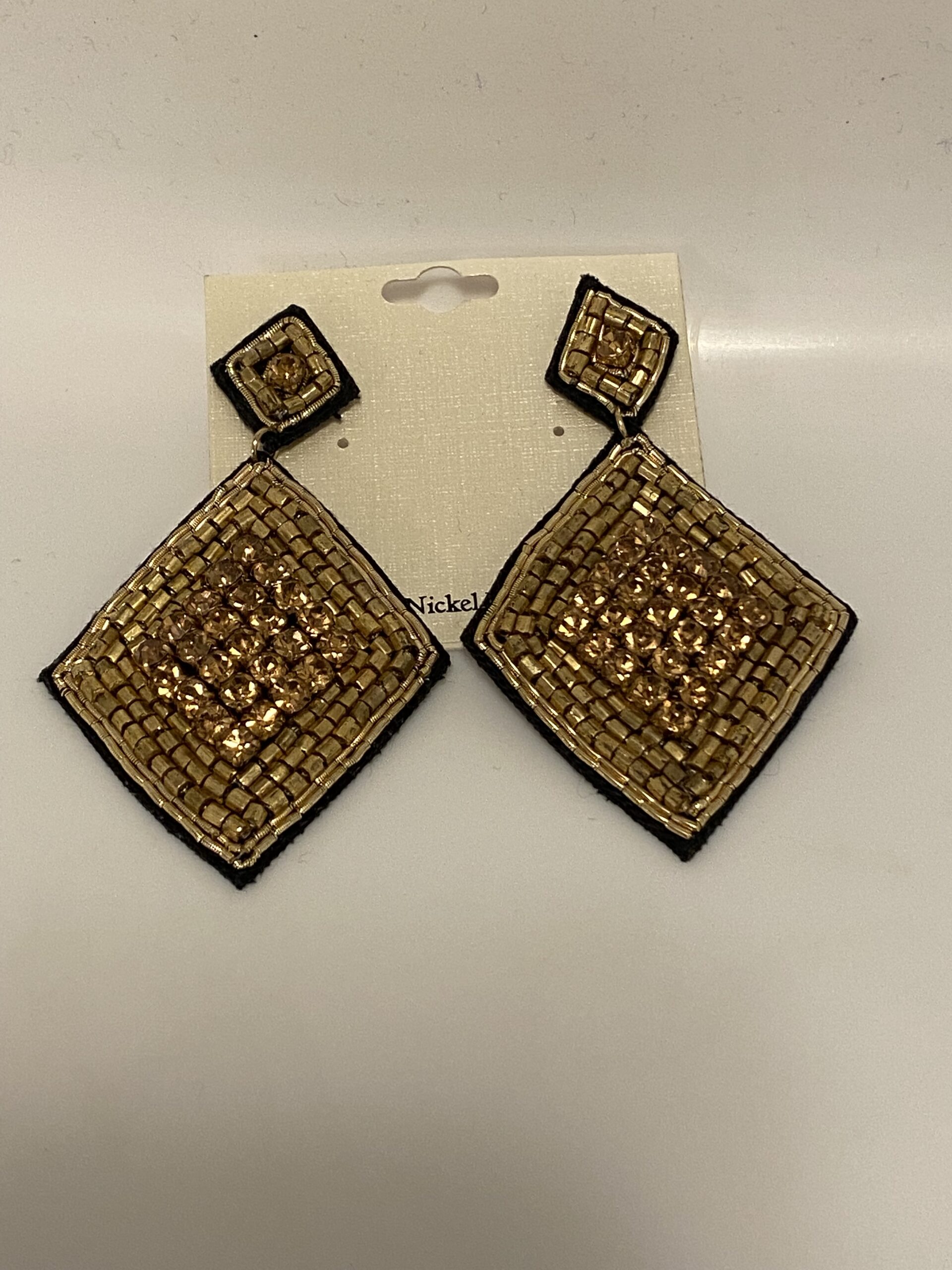 Diamond Square Frame Stud Earrings in 18 Karat – aabhushan Jewelers
